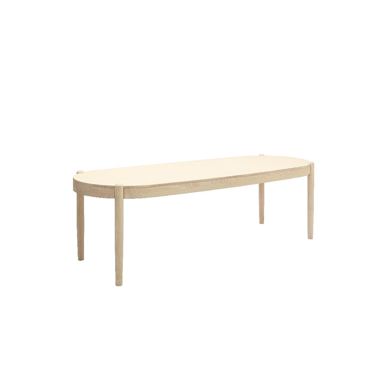 Table à manger familiale ovale en bois