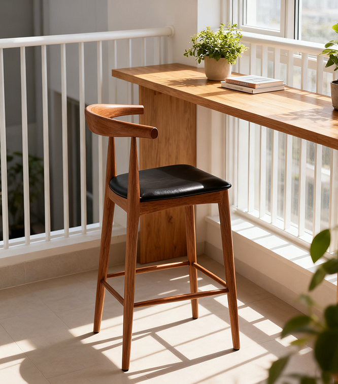 Tabouret de bar en bois